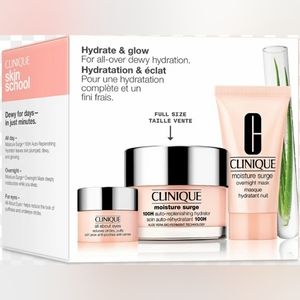 Clinique Hydrate and Glow 3-piece Set NWT - $63.50 Value!